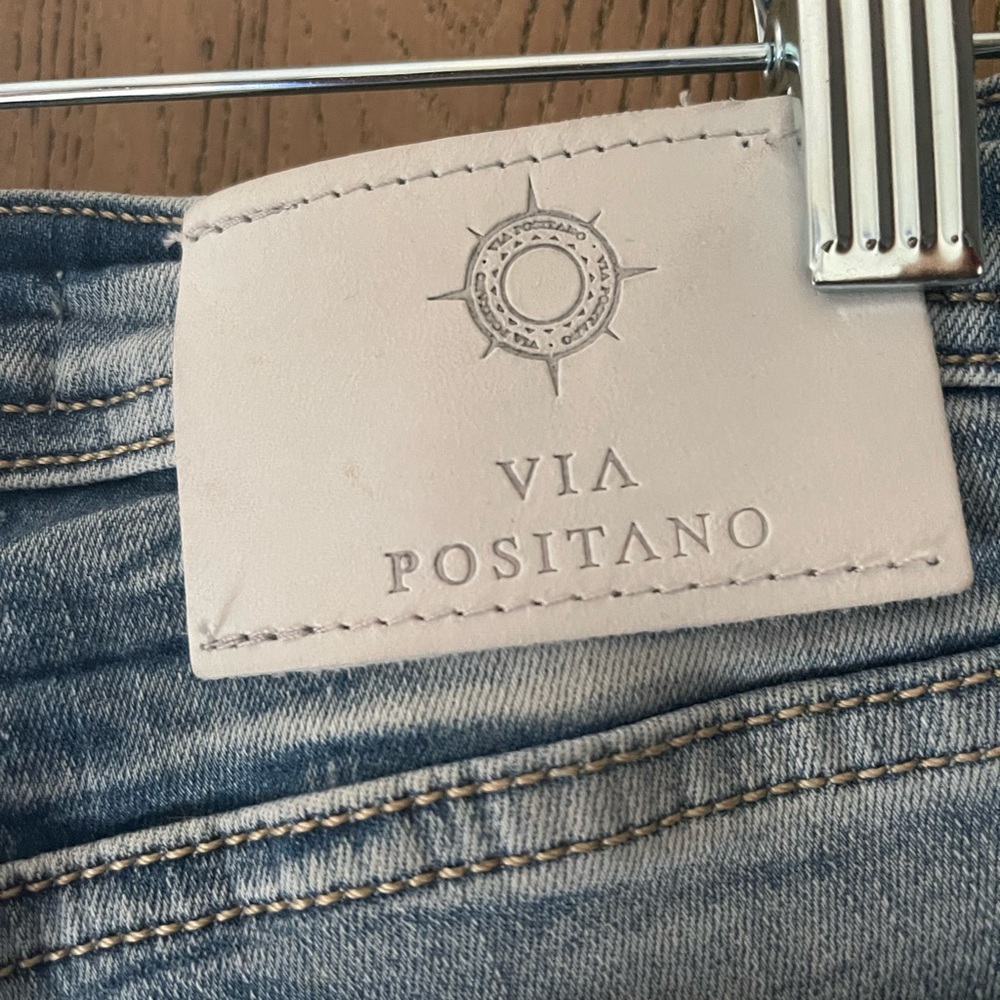 Via Positano denim shorts. Size M. Never worn